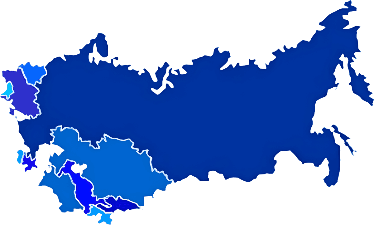Карта доставки щелевых фильтров AFT Filters по России и СНГ